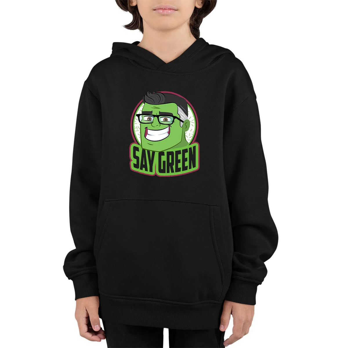 Smart Hulk Say Green Avengers | Kids Pullover Hoodie Chroma Clothing