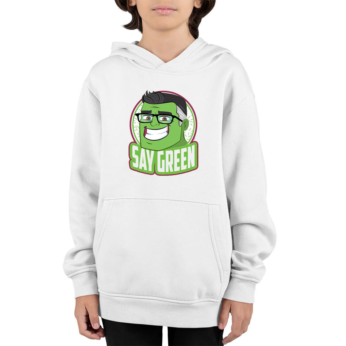 Smart Hulk Say Green Avengers | Kids Pullover Hoodie Chroma Clothing