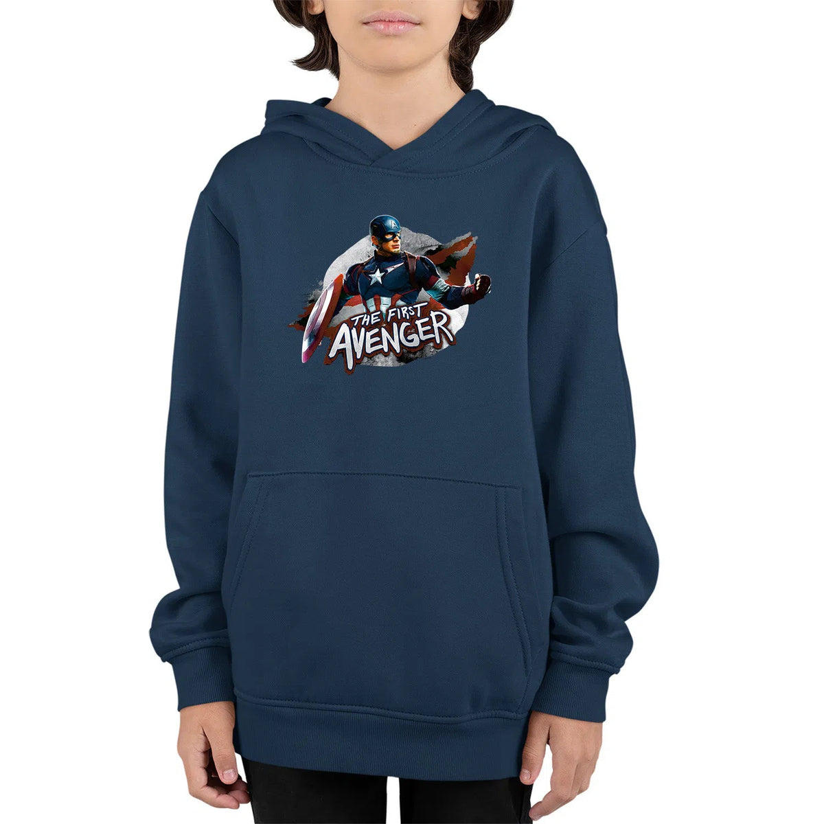 Captain America The First Avenger | Kids Pullover Hoodie Chroma Clothing
