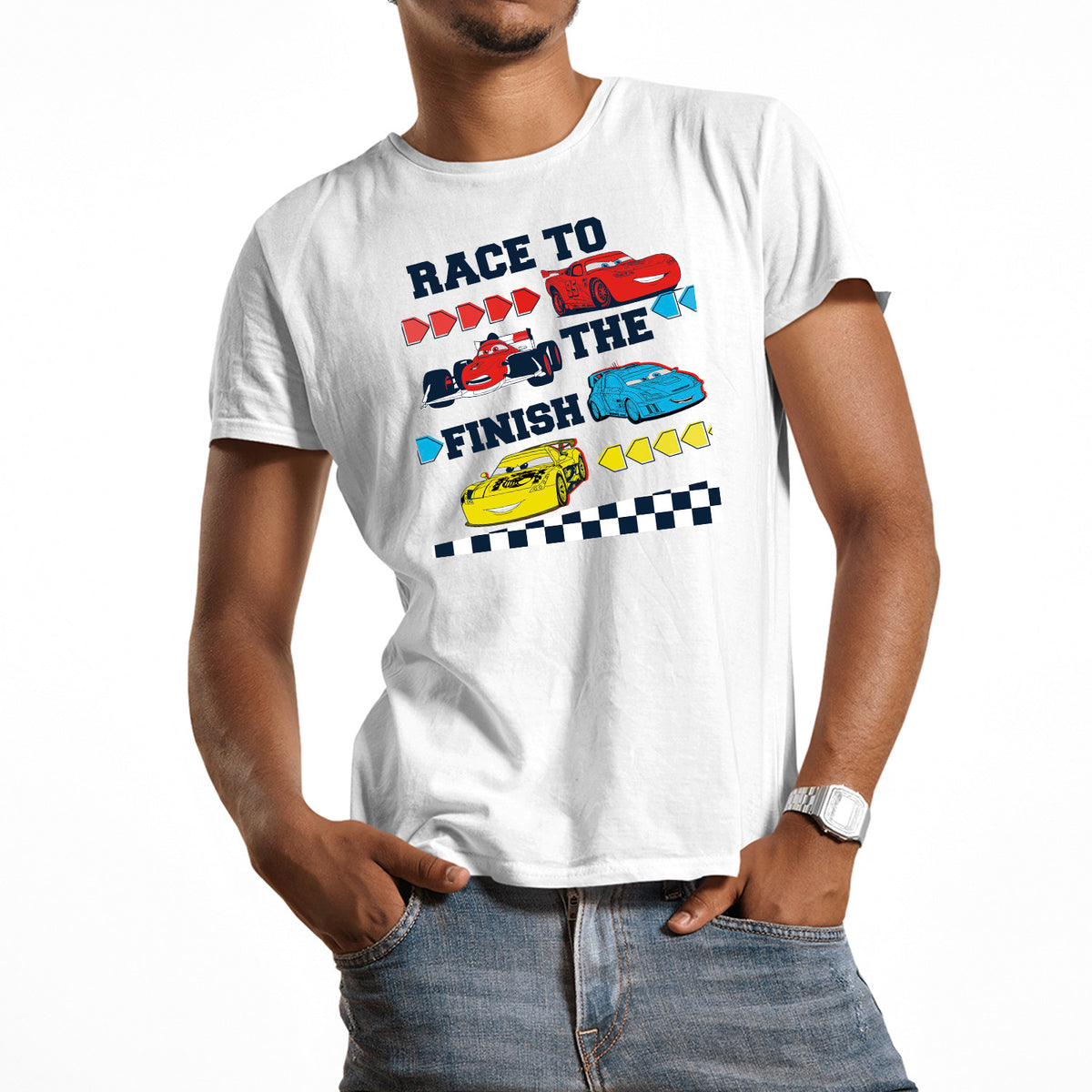 Cars Race To The Finish | Unisex Disney T-Shirt Chroma Clothing
