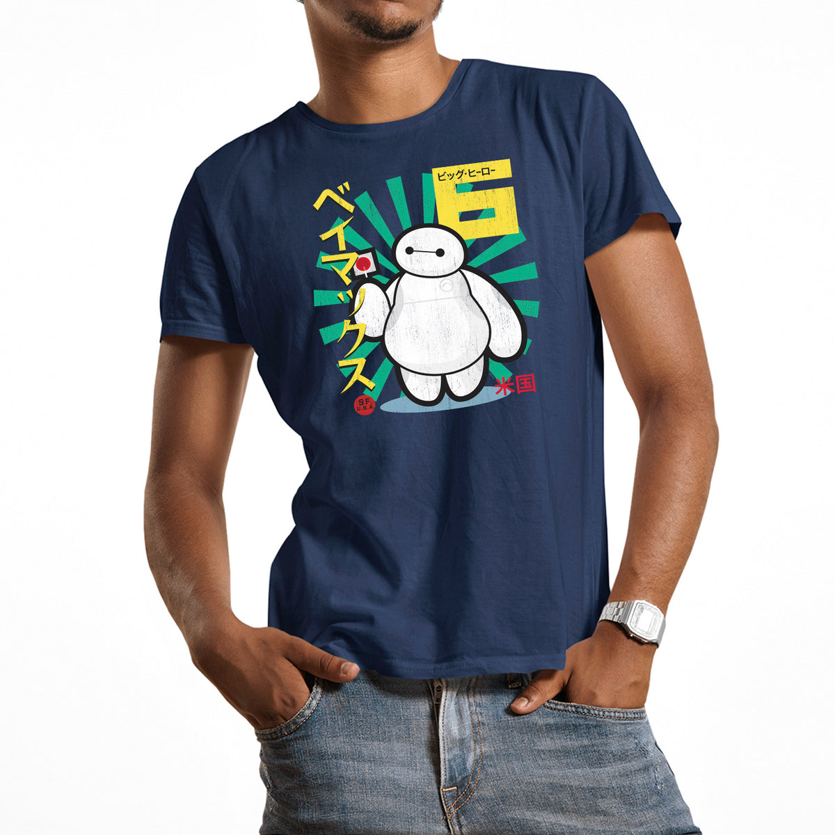 Baymax Big Hero 6 Japan | Unisex Disney T-Shirt Chroma Clothing
