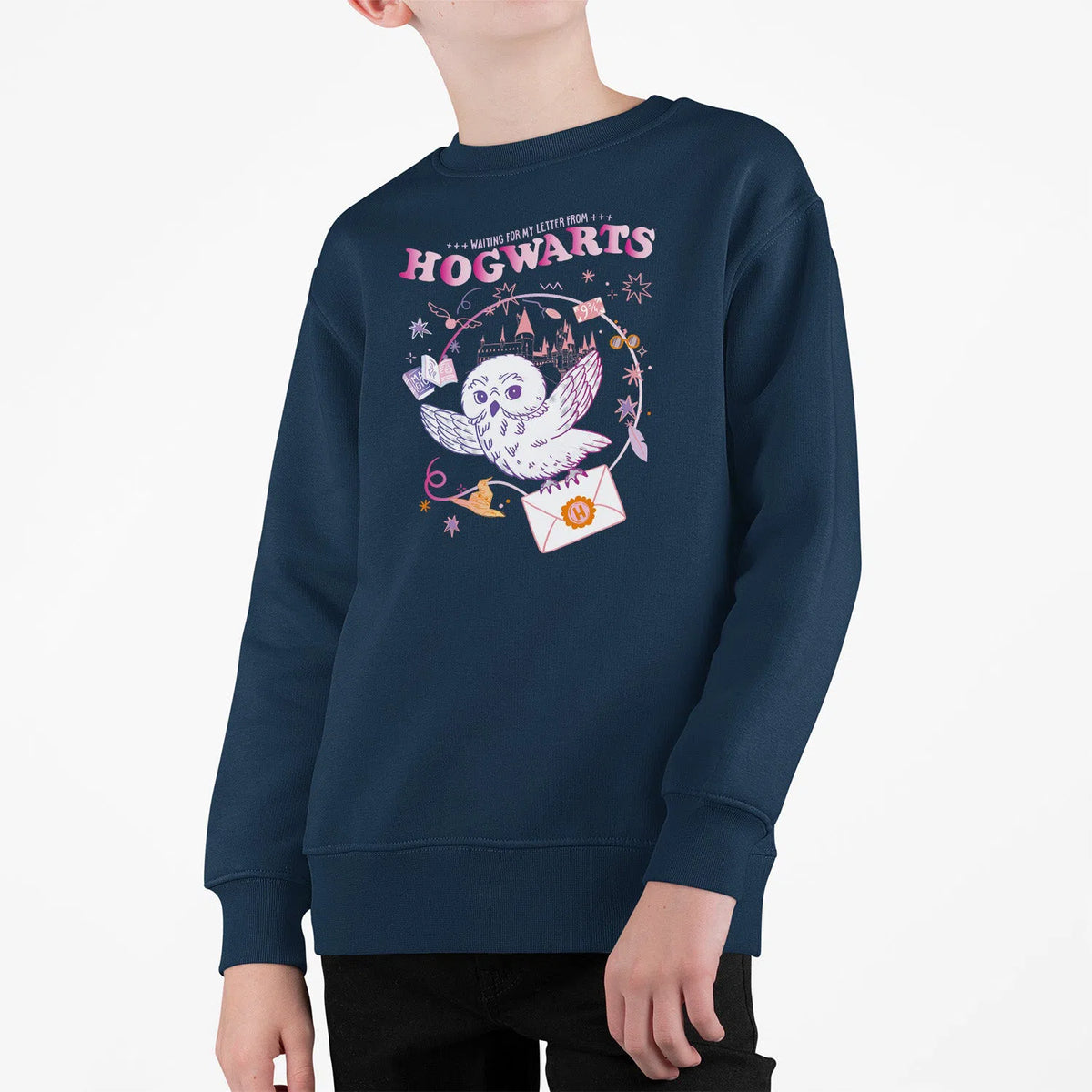 Waiting For My Letter From Hogwarts Hedwig | Kid's Sweatshirt Chroma Clothing