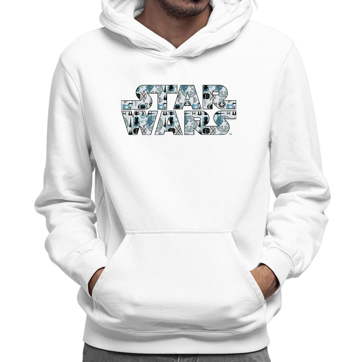 Classic Star Wars Empire Logo | Star Wars Unisex Pullover Hoodie Chroma Clothing