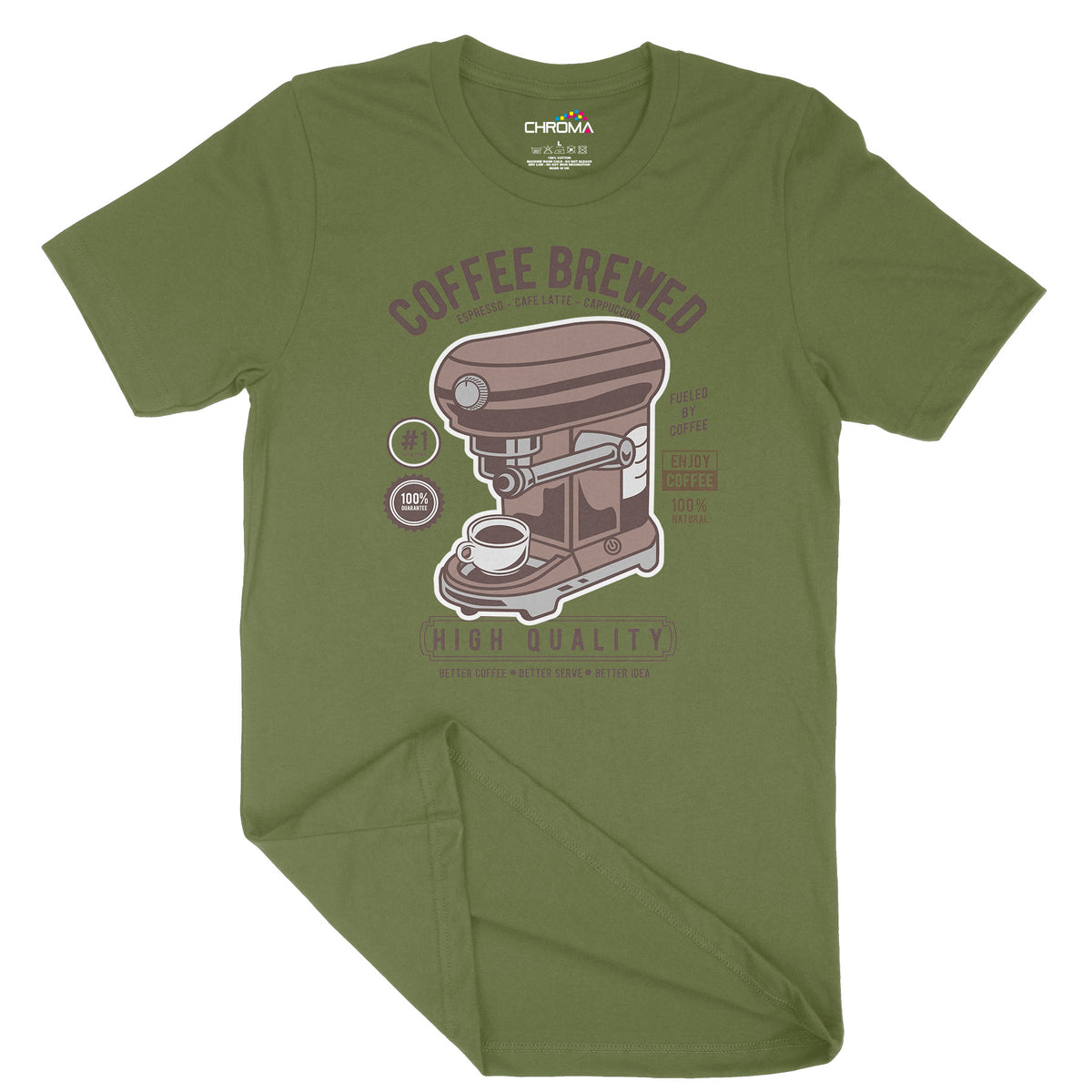 Coffee Brewed | Vintage Adult T-Shirt | Classic Vintage Clothing Chroma Clothing