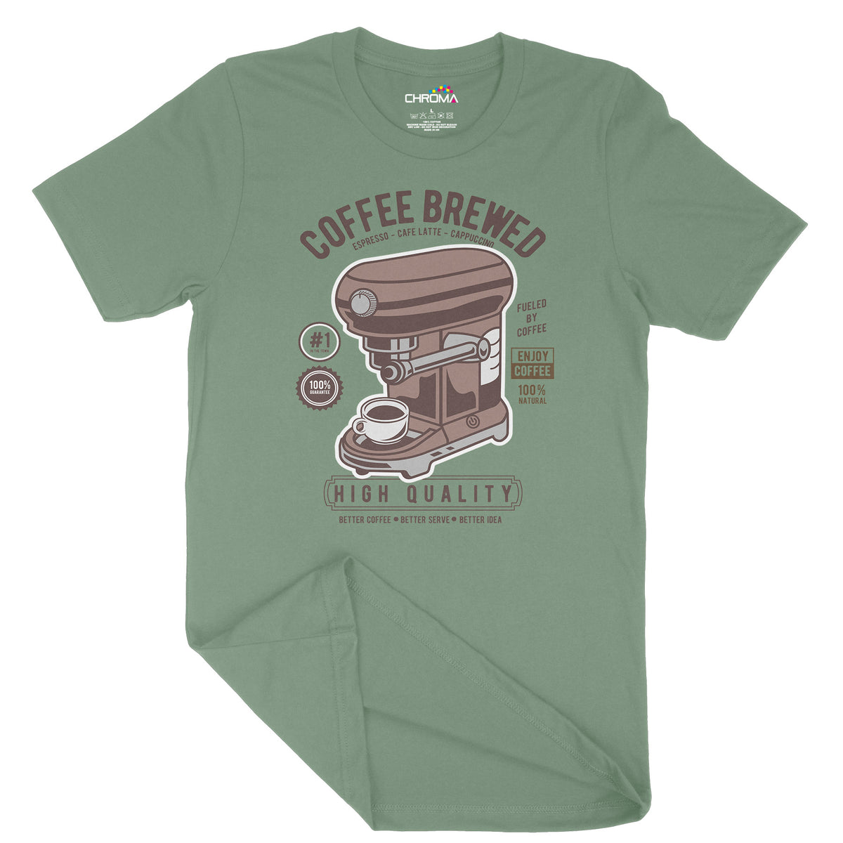 Coffee Brewed | Vintage Adult T-Shirt | Classic Vintage Clothing Chroma Clothing