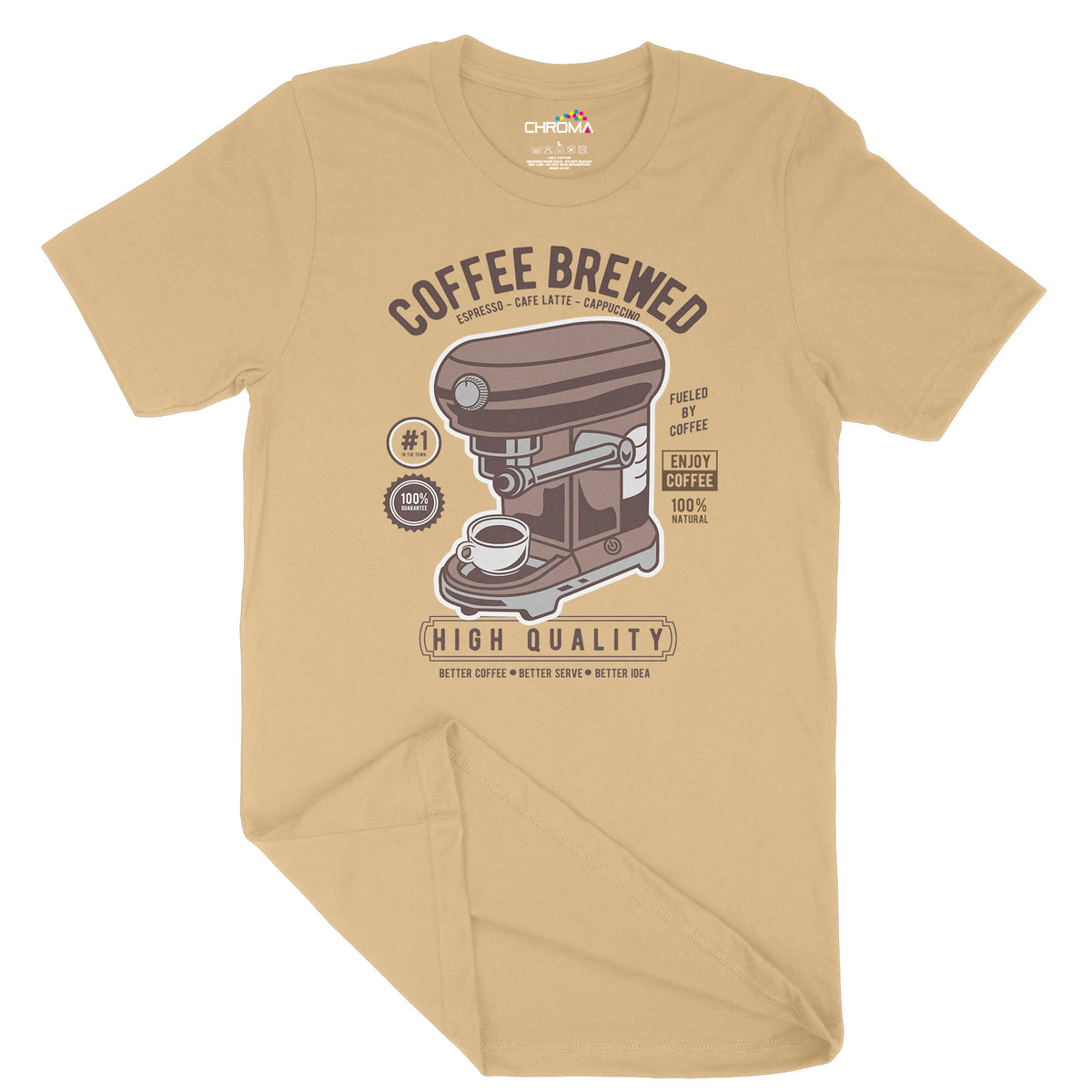 Coffee Brewed | Vintage Adult T-Shirt | Classic Vintage Clothing Chroma Clothing