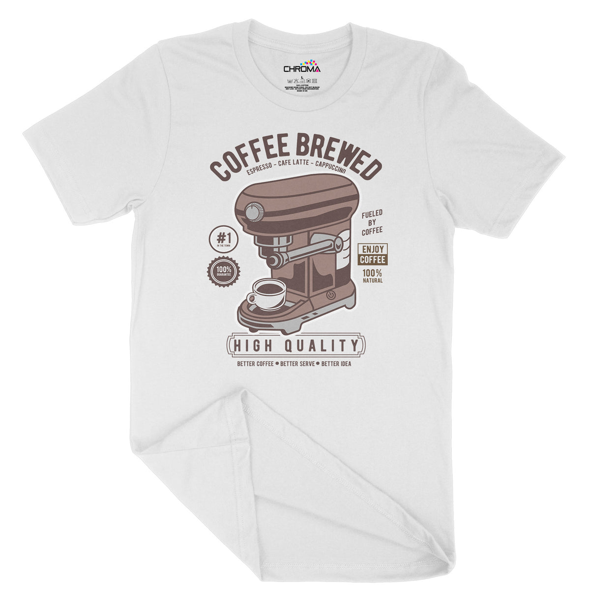 Coffee Brewed | Vintage Adult T-Shirt | Classic Vintage Clothing Chroma Clothing