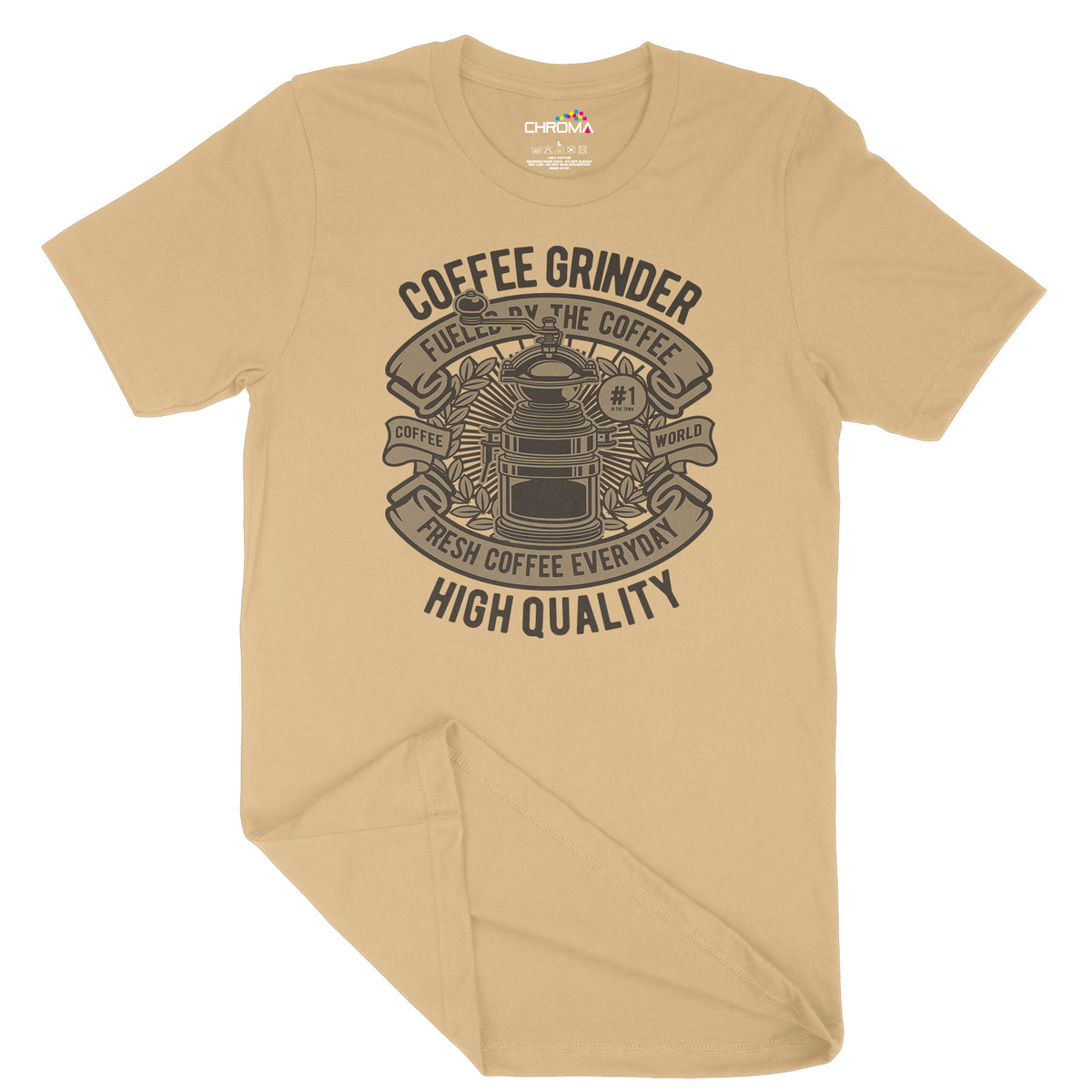 Coffee Grinder | Vintage Adult T-Shirt | Classic Vintage Clothing Chroma Clothing