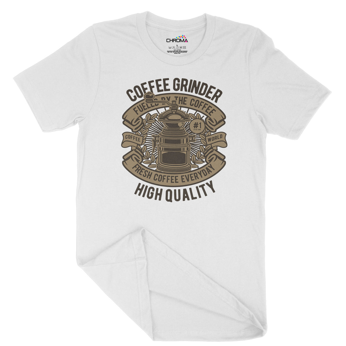 Coffee Grinder | Vintage Adult T-Shirt | Classic Vintage Clothing Chroma Clothing