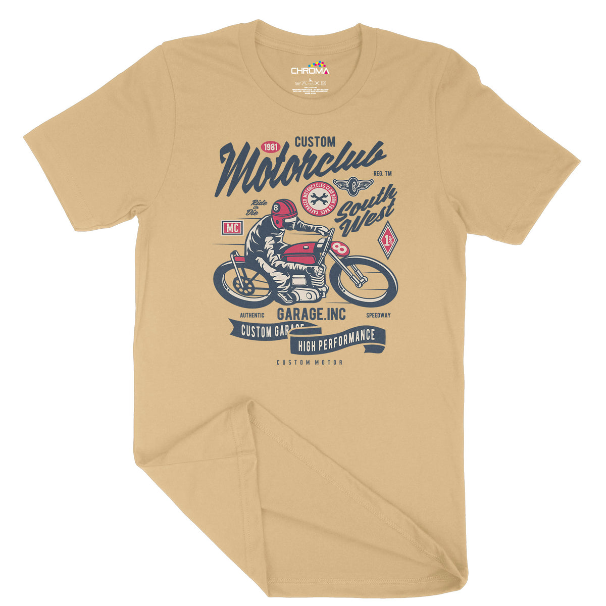 Custom Motorclub | Vintage Adult T-Shirt | Classic Vintage Clothing Chroma Clothing