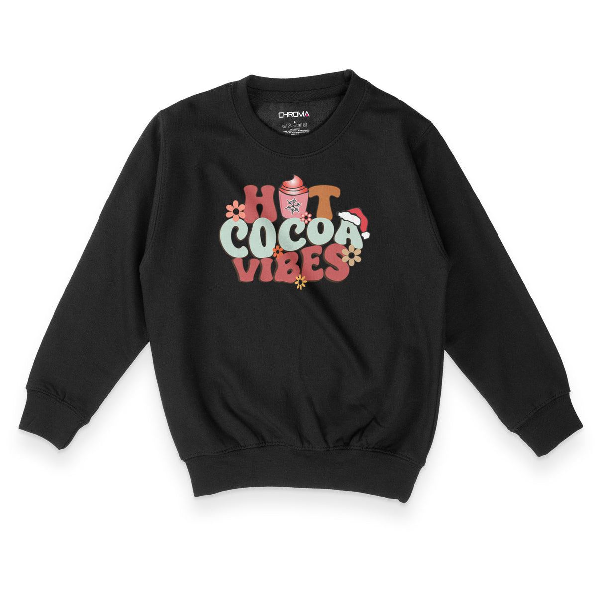 Hot Cocoa Vibes | Kid's Christmas Sweatshirt Chroma Clothing