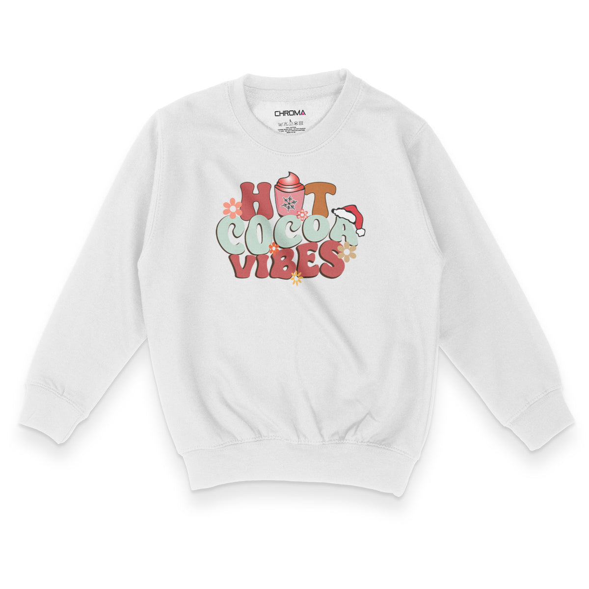 Hot Cocoa Vibes | Kid's Christmas Sweatshirt Chroma Clothing