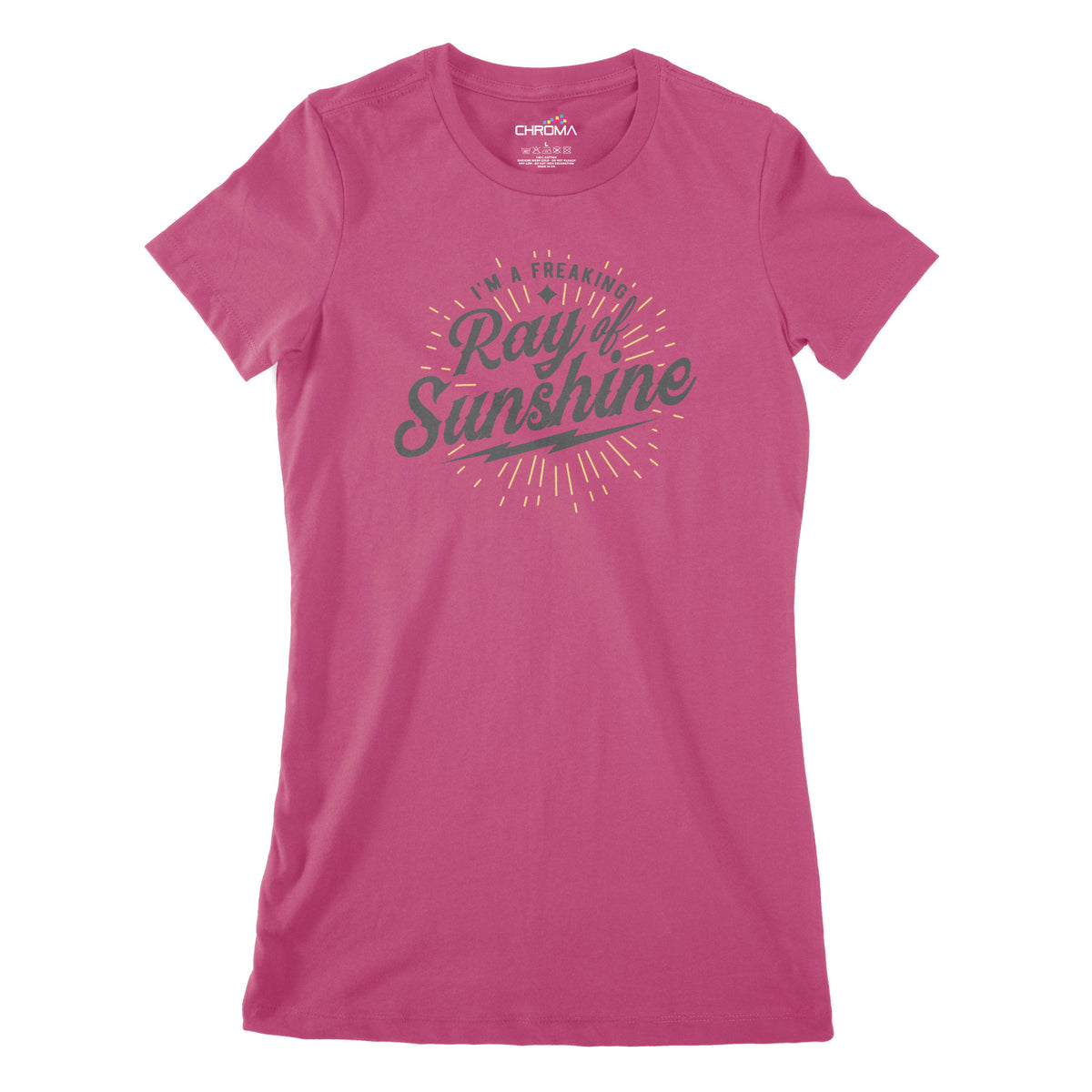 I'm A Ray Of Sunshine | Women's Classic Fitted T-Shirt Chroma Clothing