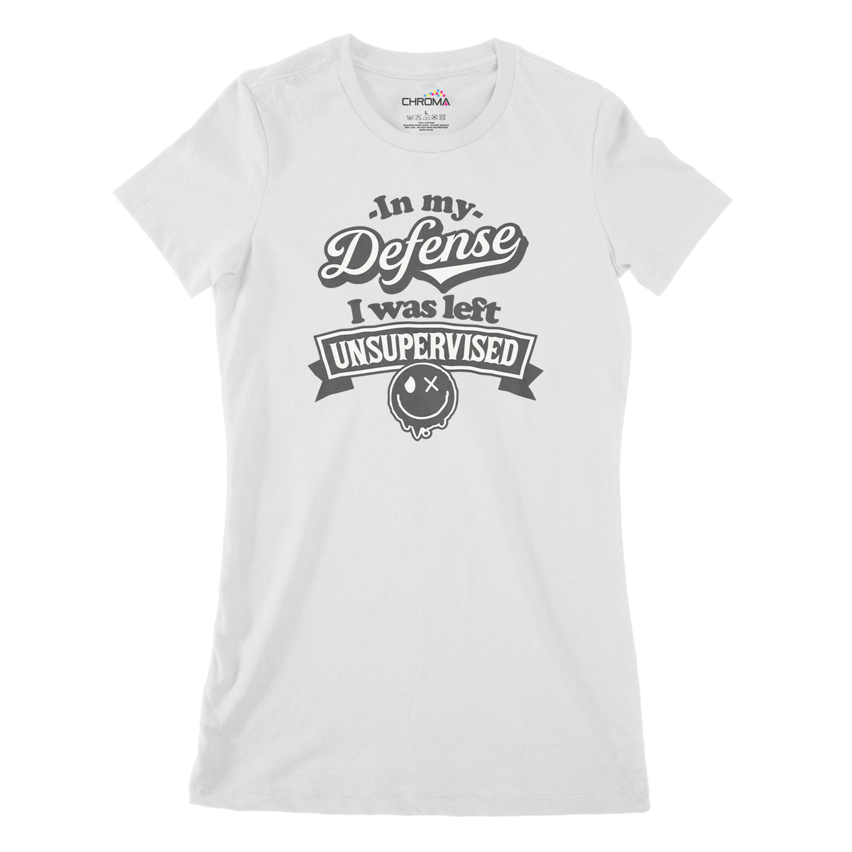 In My Defence | Women's Classic Fitted T-Shirt Chroma Clothing