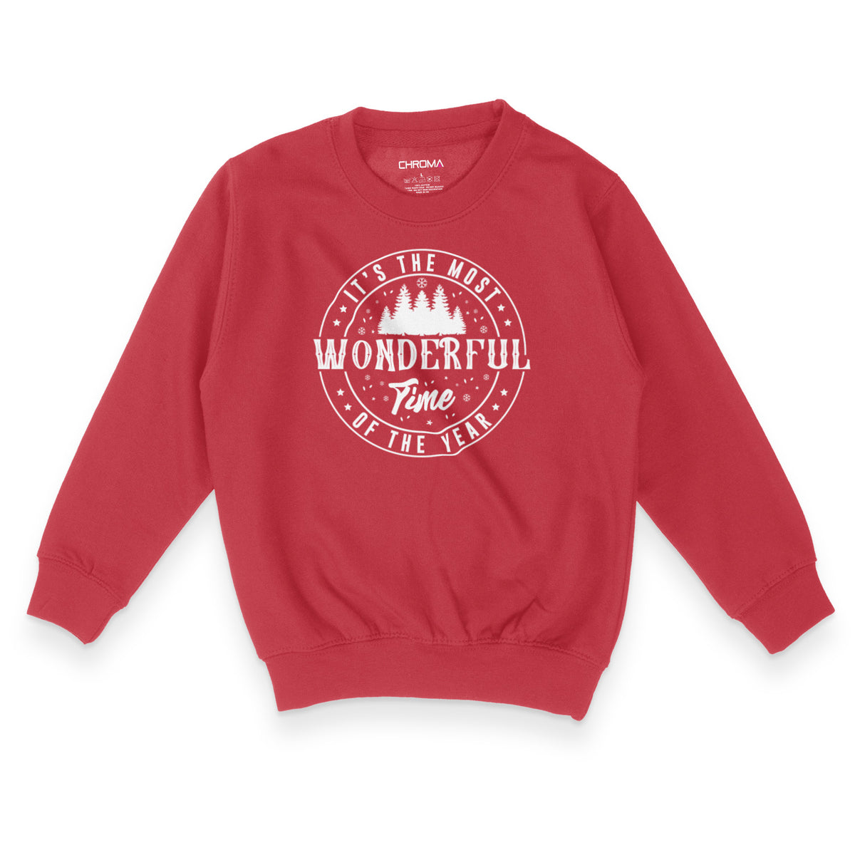 Wonderful Time Of The Year | Kid's Christmas Sweatshirt Chroma Clothing