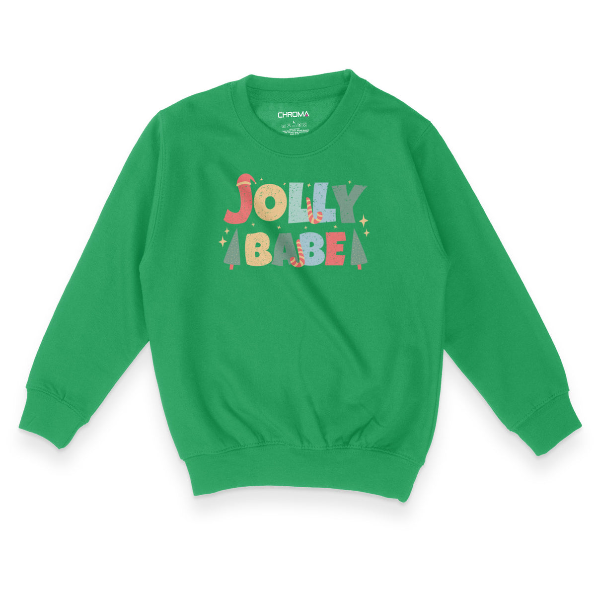 Jolly Babe Festive Fun | Kid's Christmas Sweatshirt Chroma Clothing