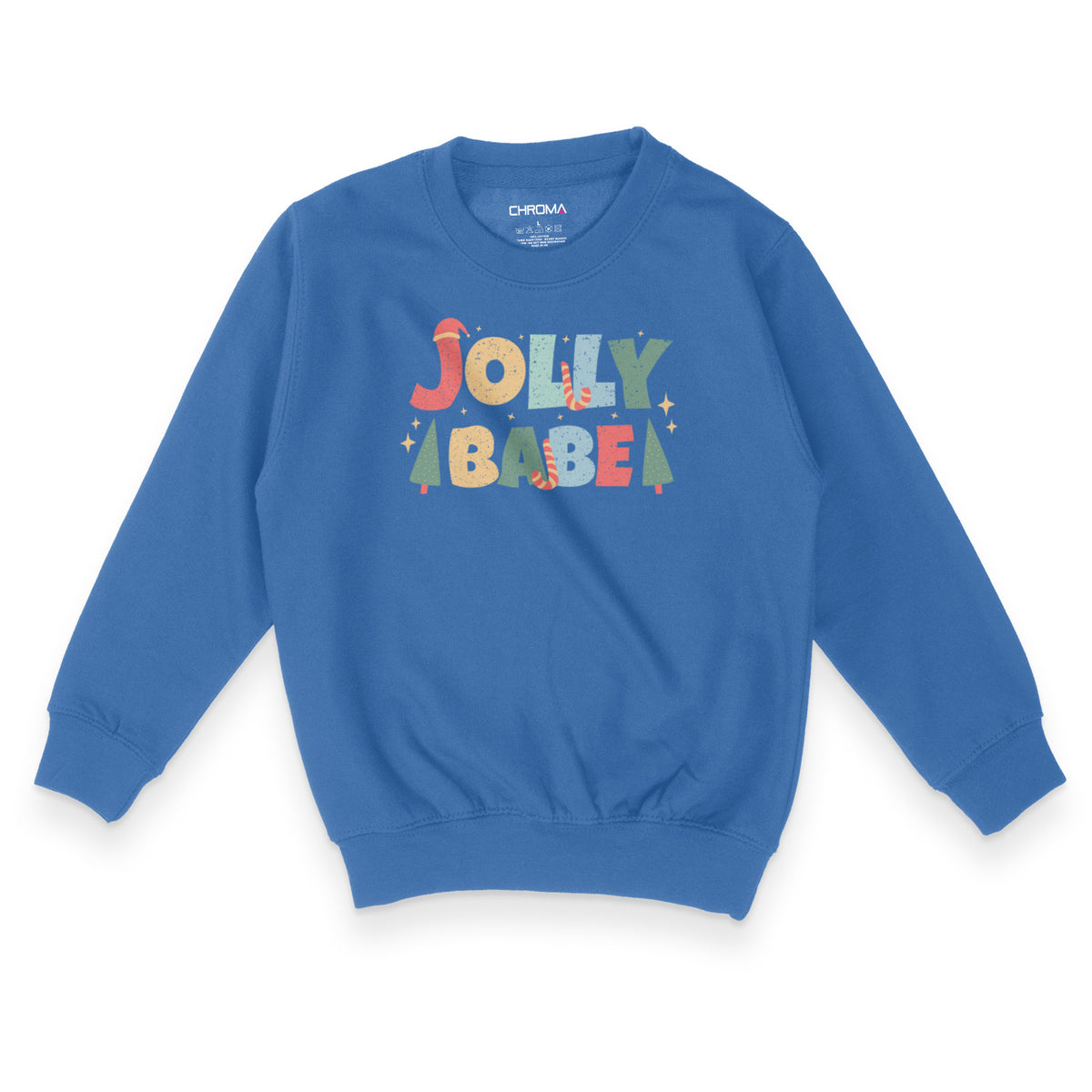 Jolly Babe Festive Fun | Kid's Christmas Sweatshirt Chroma Clothing