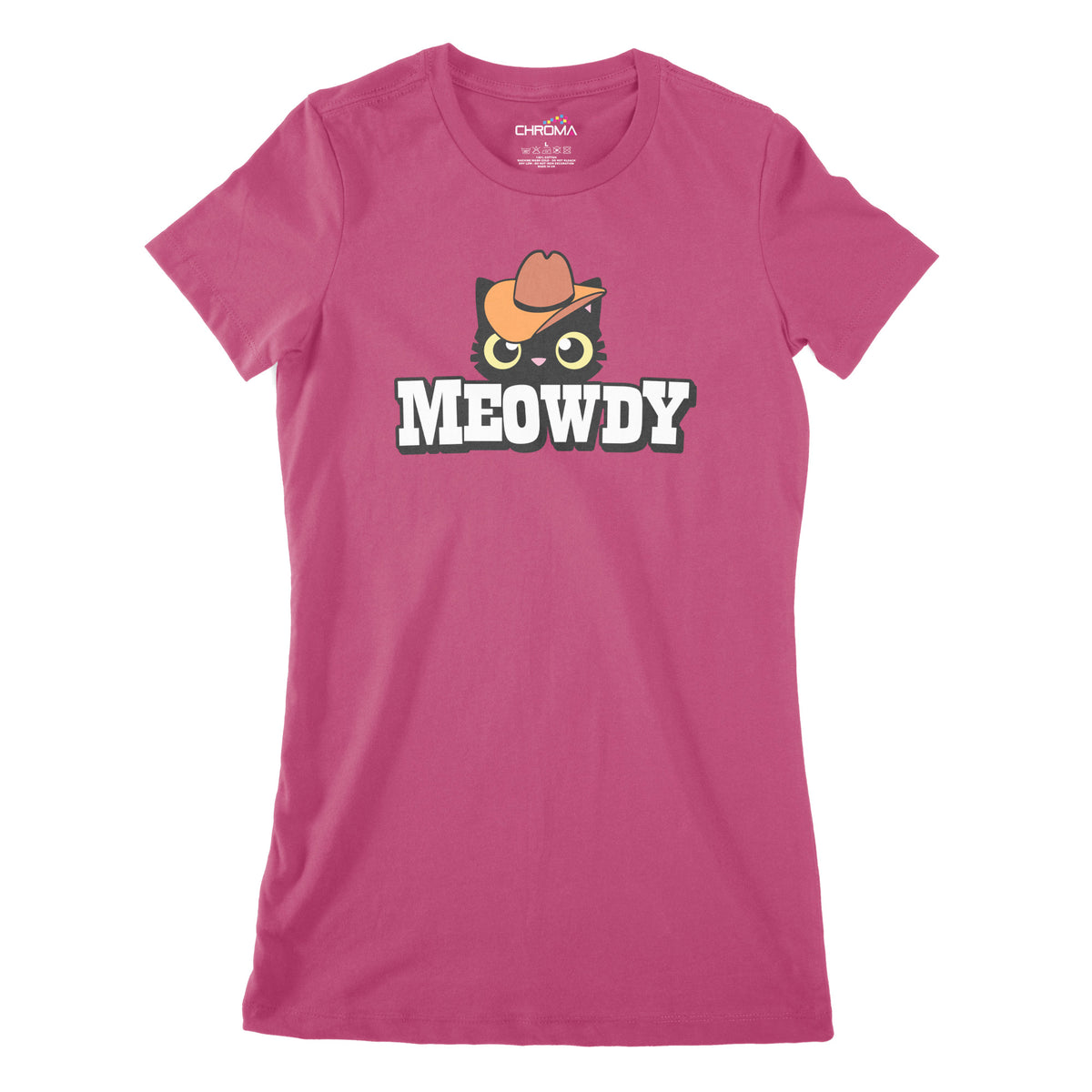 Meowdy | Women's Classic Fitted T-Shirt Chroma Clothing