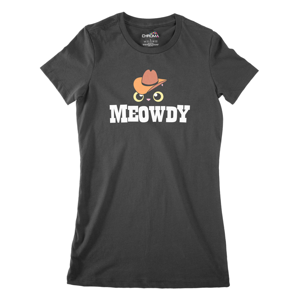 Meowdy | Women's Classic Fitted T-Shirt Chroma Clothing