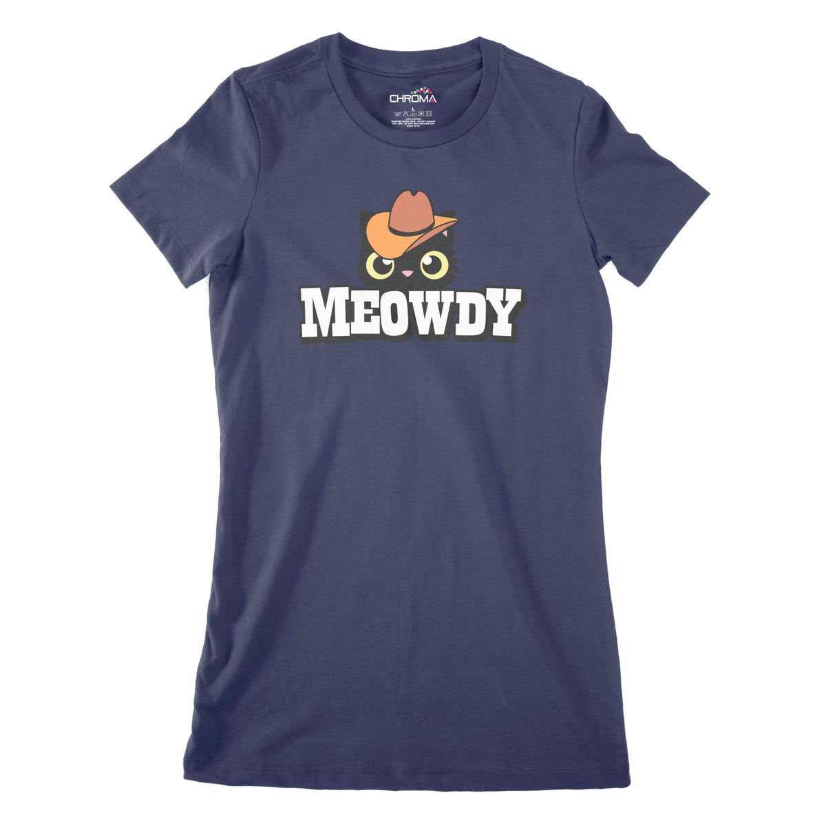 Meowdy | Women's Classic Fitted T-Shirt Chroma Clothing