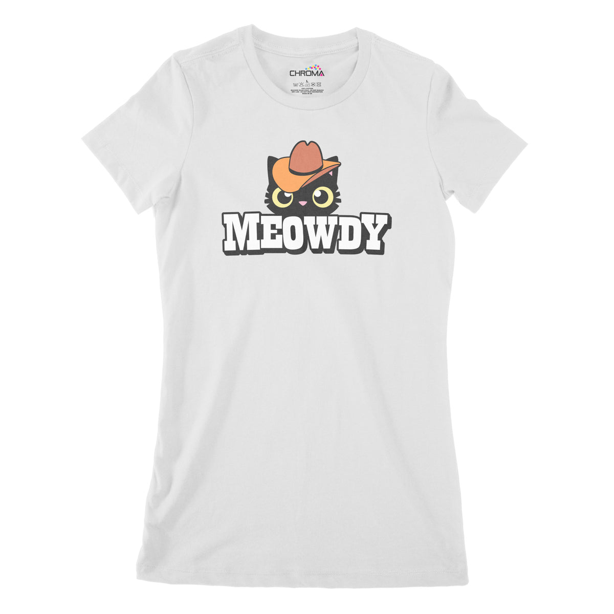 Meowdy | Women's Classic Fitted T-Shirt Chroma Clothing