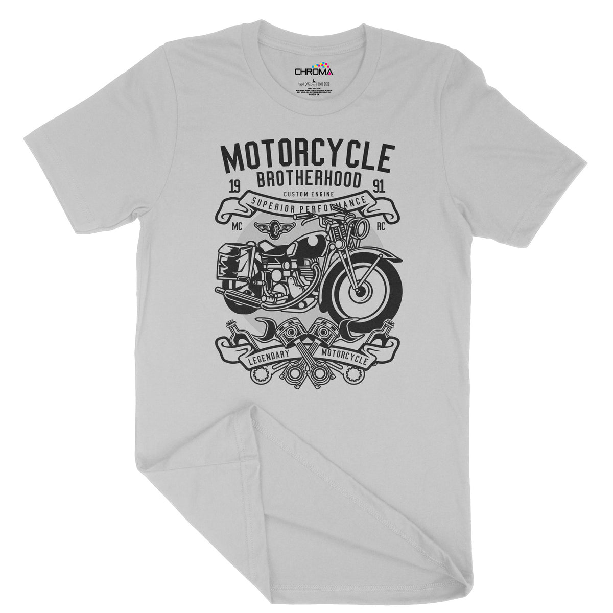 Motorcycle Brotherhood | Vintage Adult T-Shirt | Classic Vintage Cloth Chroma Clothing