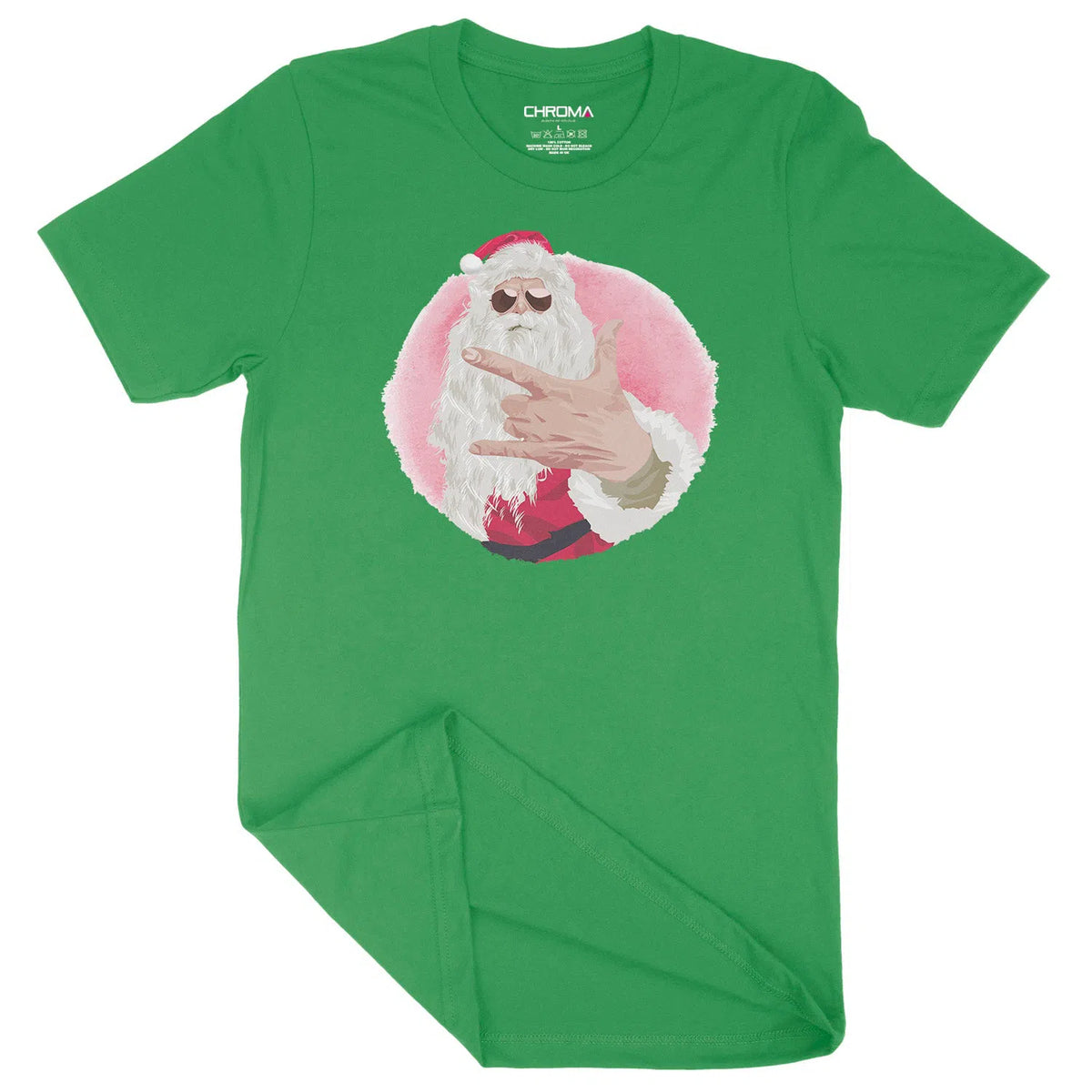 Rock Santa Festive Fun | Unisex Christmas T-Shirt Chroma Clothing