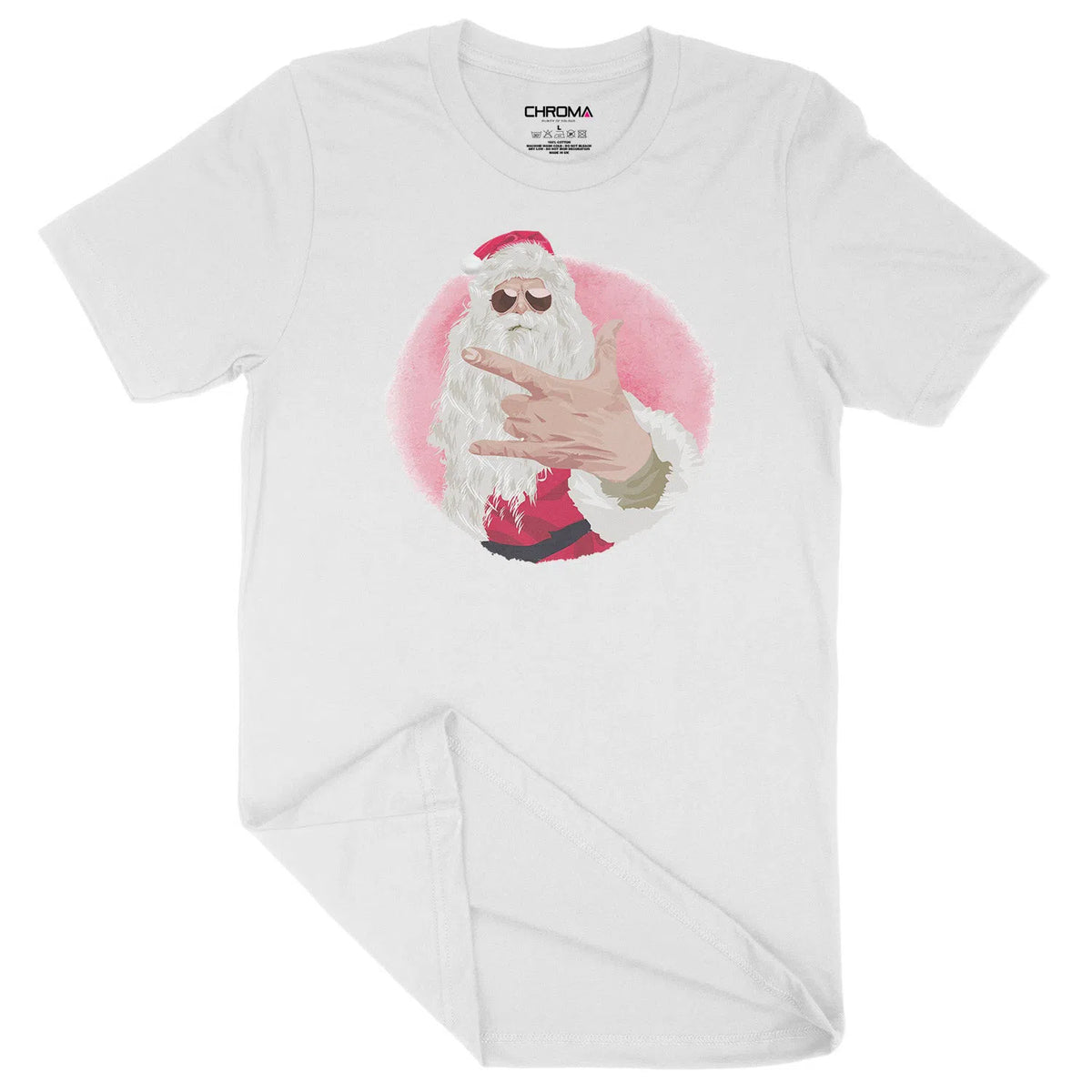 Rock Santa Festive Fun | Unisex Christmas T-Shirt Chroma Clothing