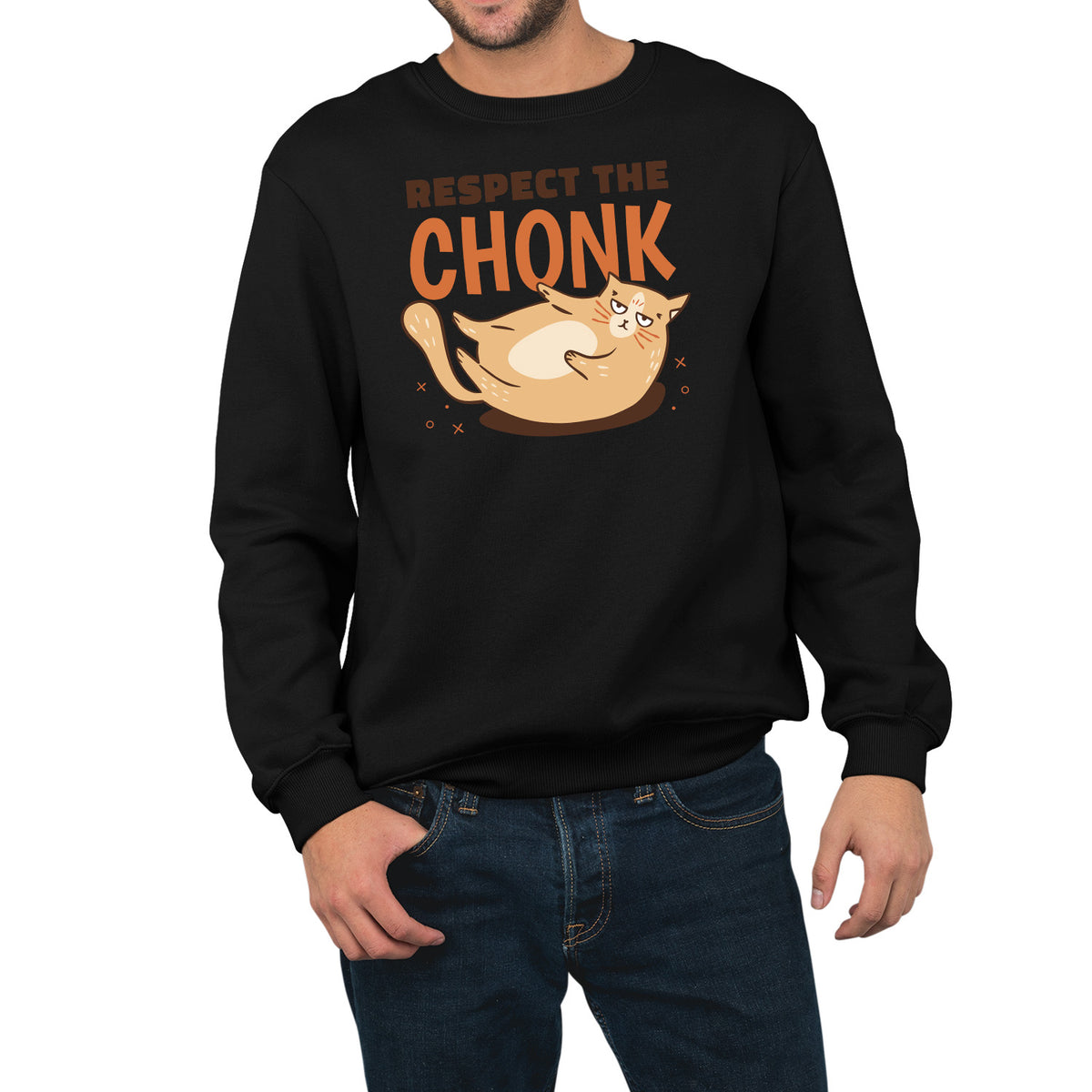 Respect The Chonk | Unisex Adult Sweatshirt | Premium Halloween Clothing