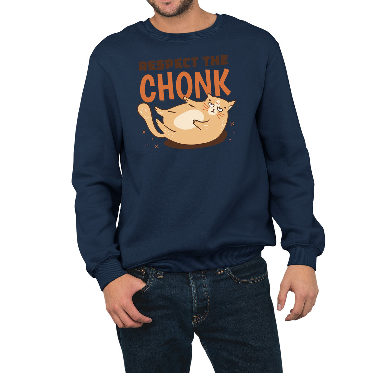 Respect The Chonk | Unisex Adult Sweatshirt | Premium Halloween Clothing