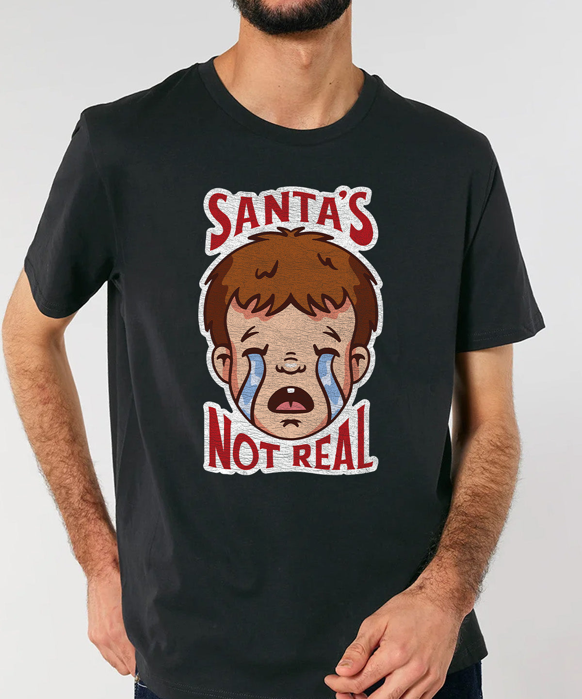 Santa's Not Real | Vintage Christmas Rocker T-Shirt