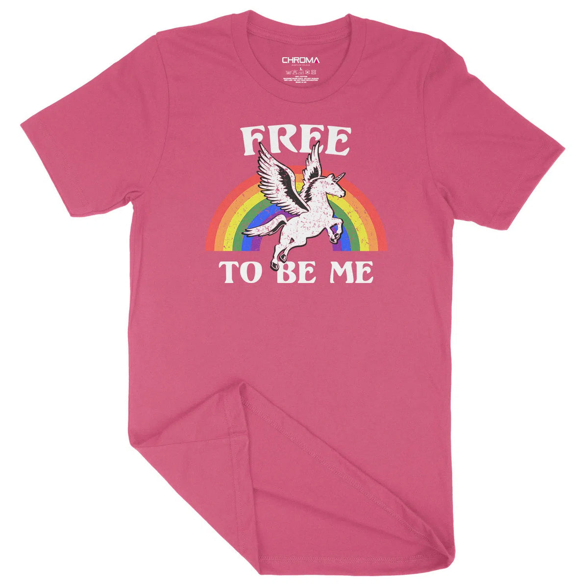 Free To Be Me LGBTQ | Unisex Adult T-Shirt Chroma Clothing