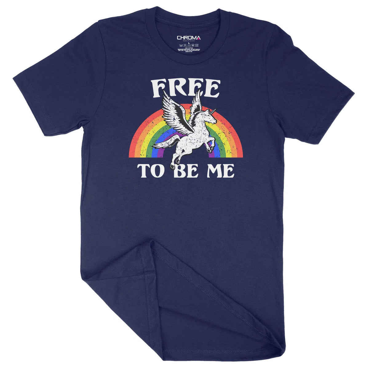 Free To Be Me LGBTQ | Unisex Adult T-Shirt Chroma Clothing