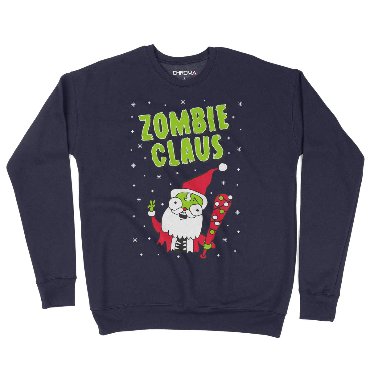 Zombie Claus Santa | Unisex Christmas Sweater Chroma Clothing