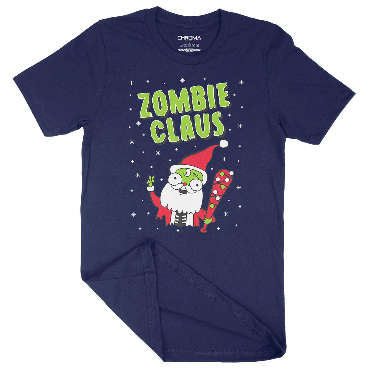 Zombie Claus Santa | Unisex Christmas T-Shirt Chroma Clothing