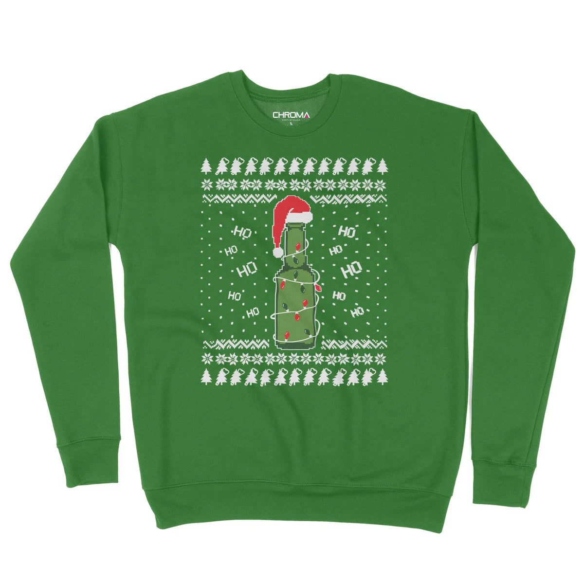 Christmas Beer Ho Ho Ho | Unisex Christmas Sweater Chroma Clothing