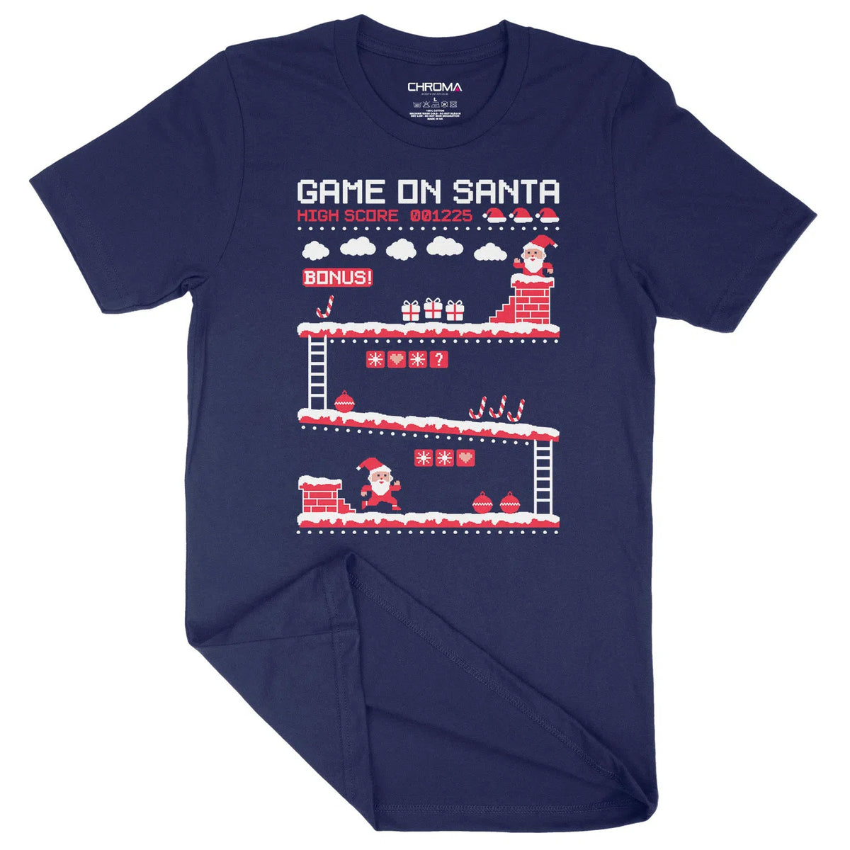 Game On Santa | Unisex Christmas T-Shirt Chroma Clothing