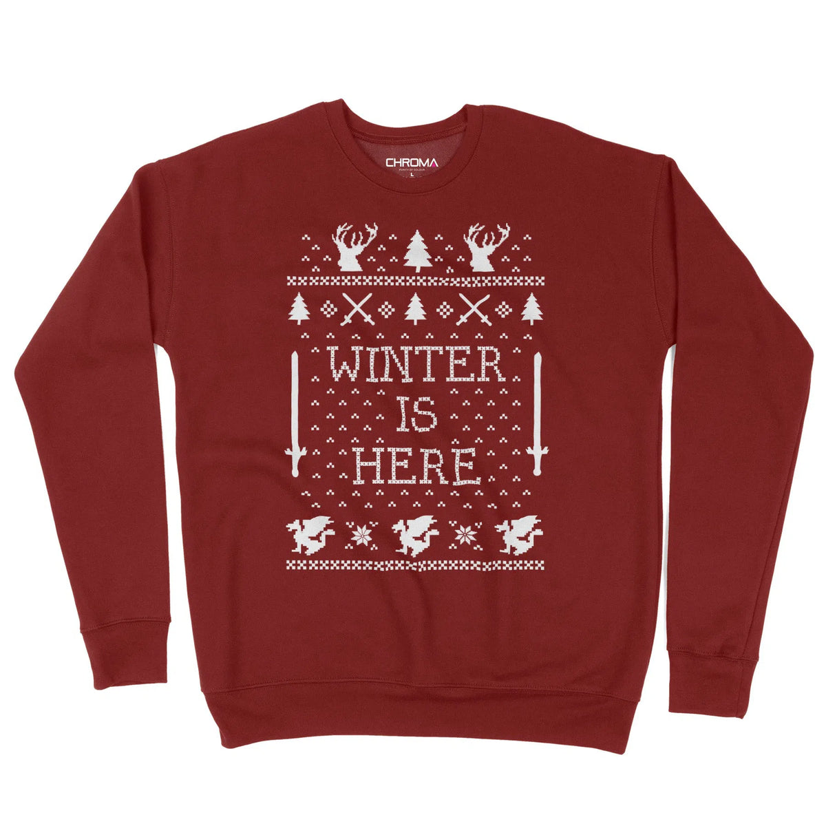 Winter Is Here | Unisex Christmas Sweater Chroma Clothing