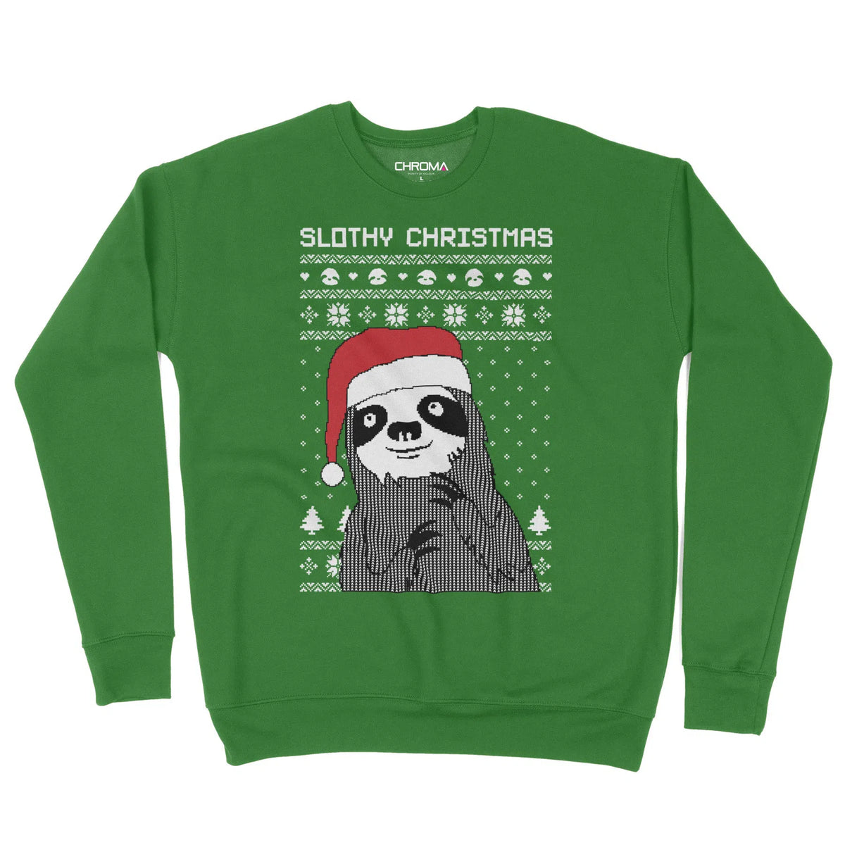 Slothy Christmas | Unisex Christmas Sweater Chroma Clothing