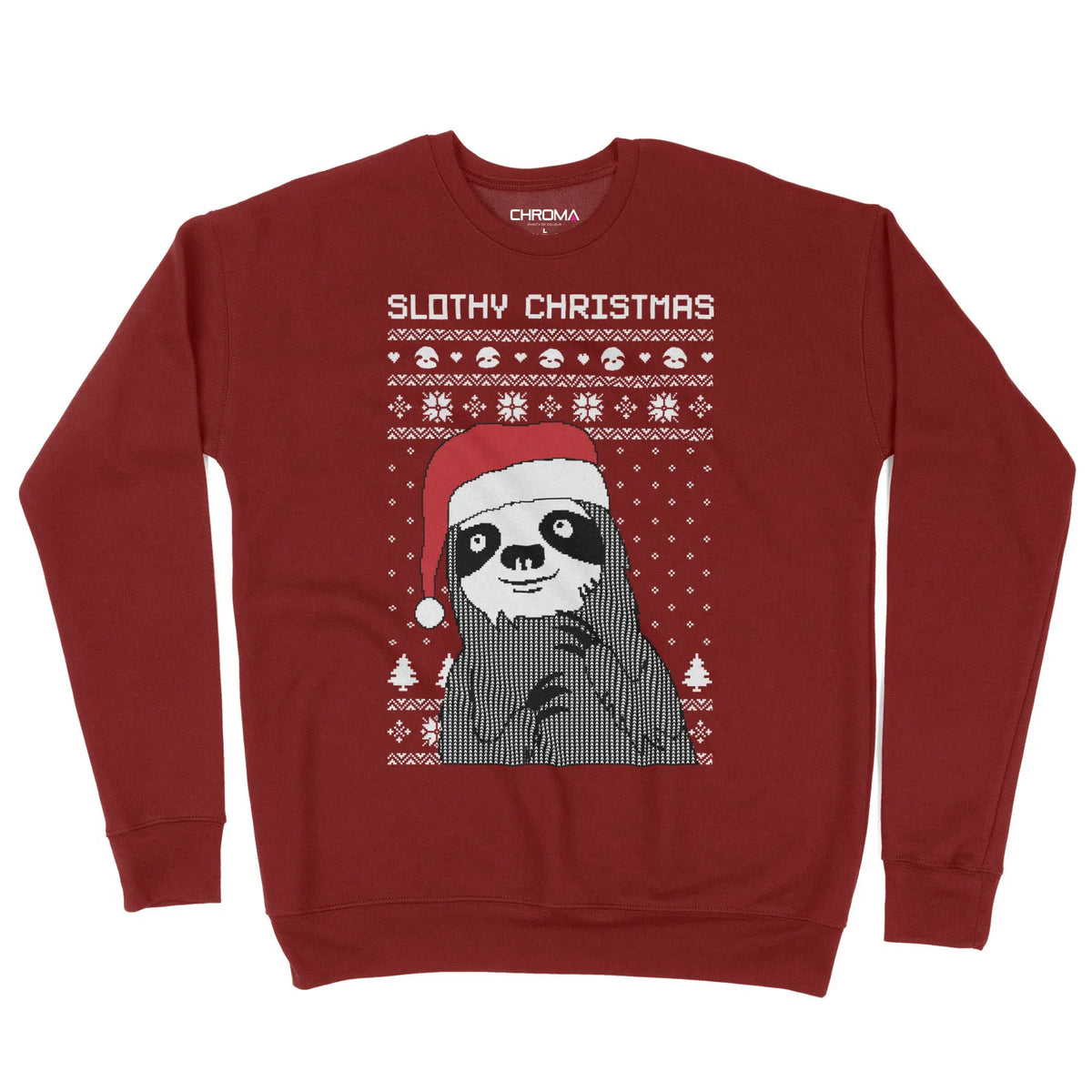 Slothy Christmas | Unisex Christmas Sweater Chroma Clothing