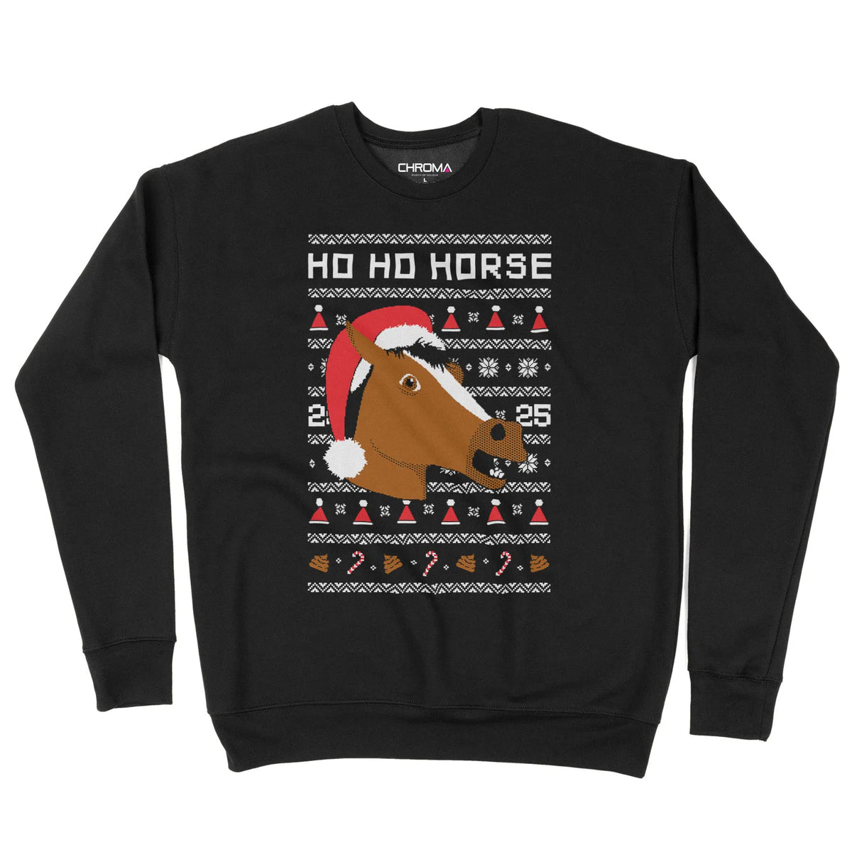 Ho Ho Horse | Unisex Christmas Sweater Chroma Clothing