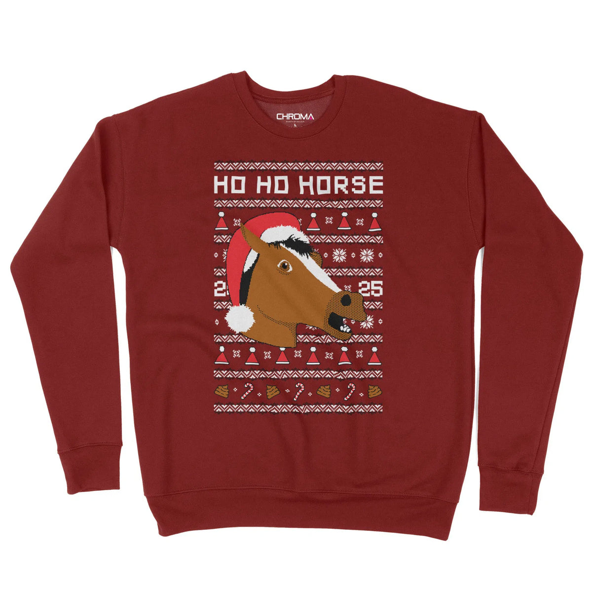 Ho Ho Horse | Unisex Christmas Sweater Chroma Clothing