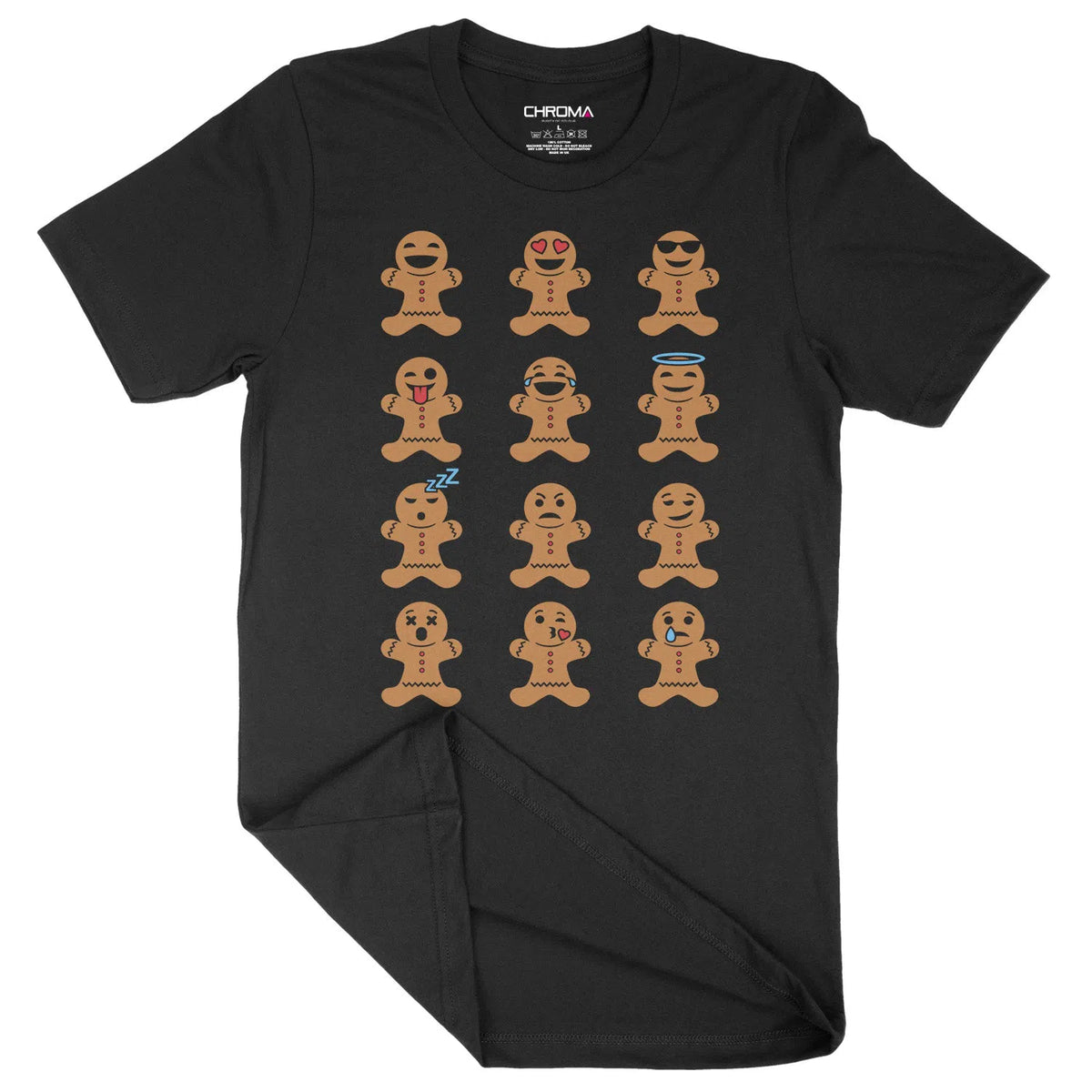 Gingerbread Family | Unisex Christmas T-Shirt Chroma Clothing