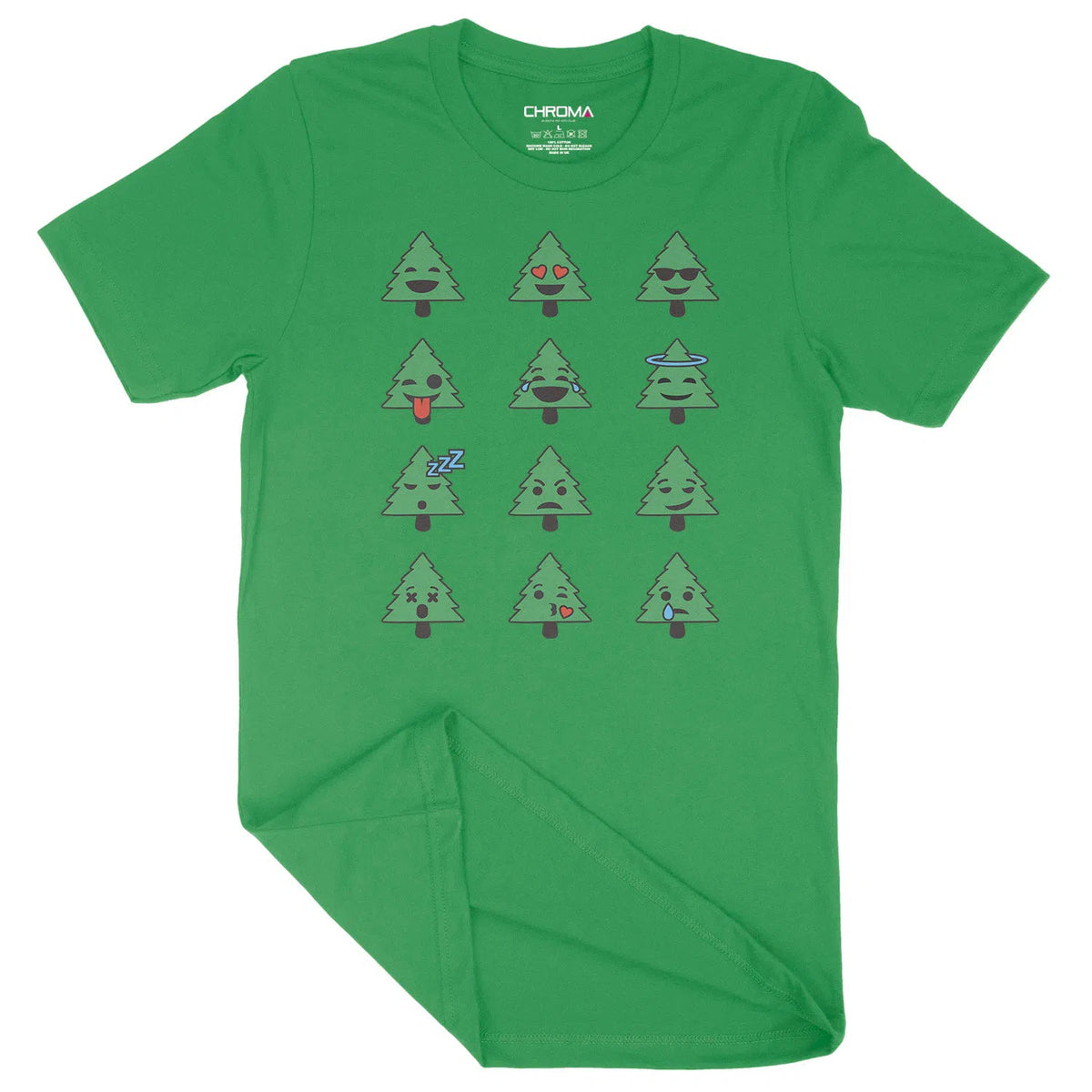 Festive Tree Family | Unisex Christmas T-Shirt Chroma Clothing