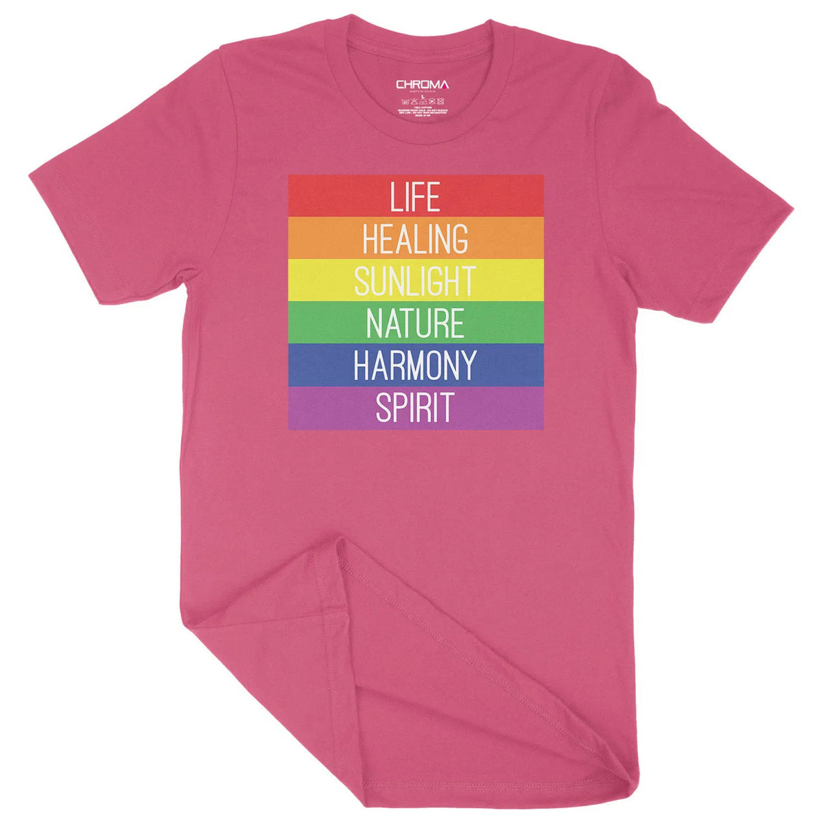 Life Healing Sunlight Spirit LGBTQ | Unisex Adult T-Shirt Chroma Clothing