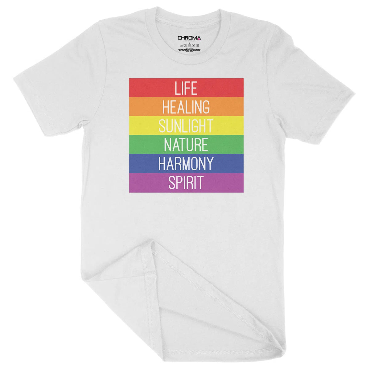 Life Healing Sunlight Spirit LGBTQ | Unisex Adult T-Shirt Chroma Clothing