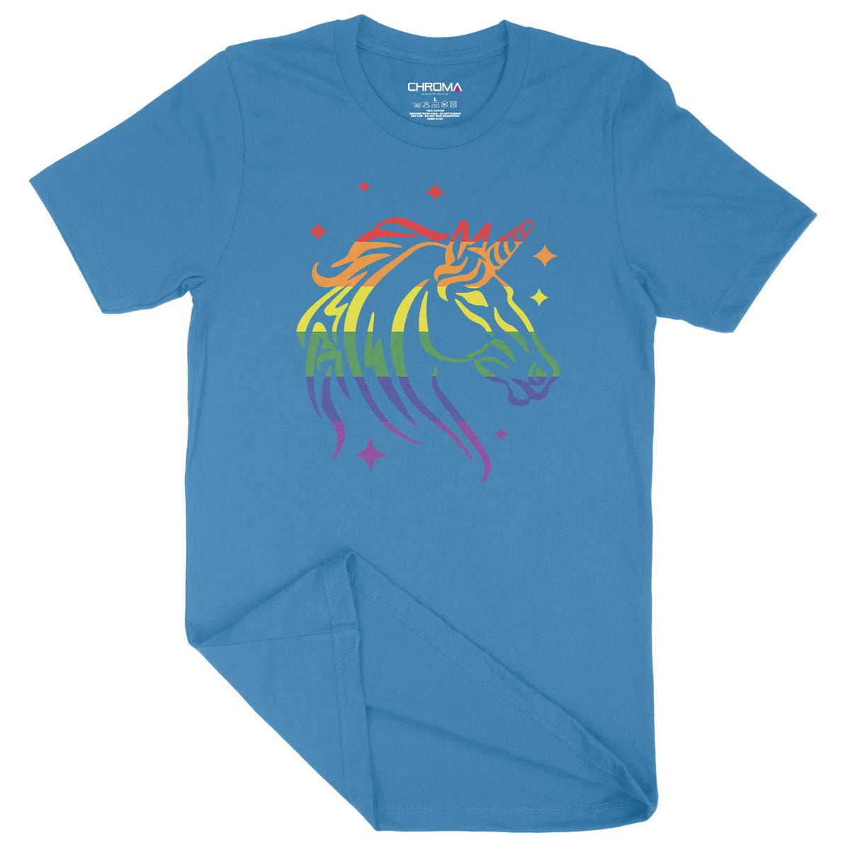 Rainbow Unicorn LGBTQ | Unisex Adult T-Shirt Chroma Clothing