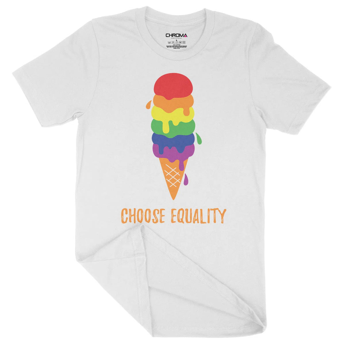 Choose Equality LGBTQ | Unisex Adult T-Shirt Chroma Clothing