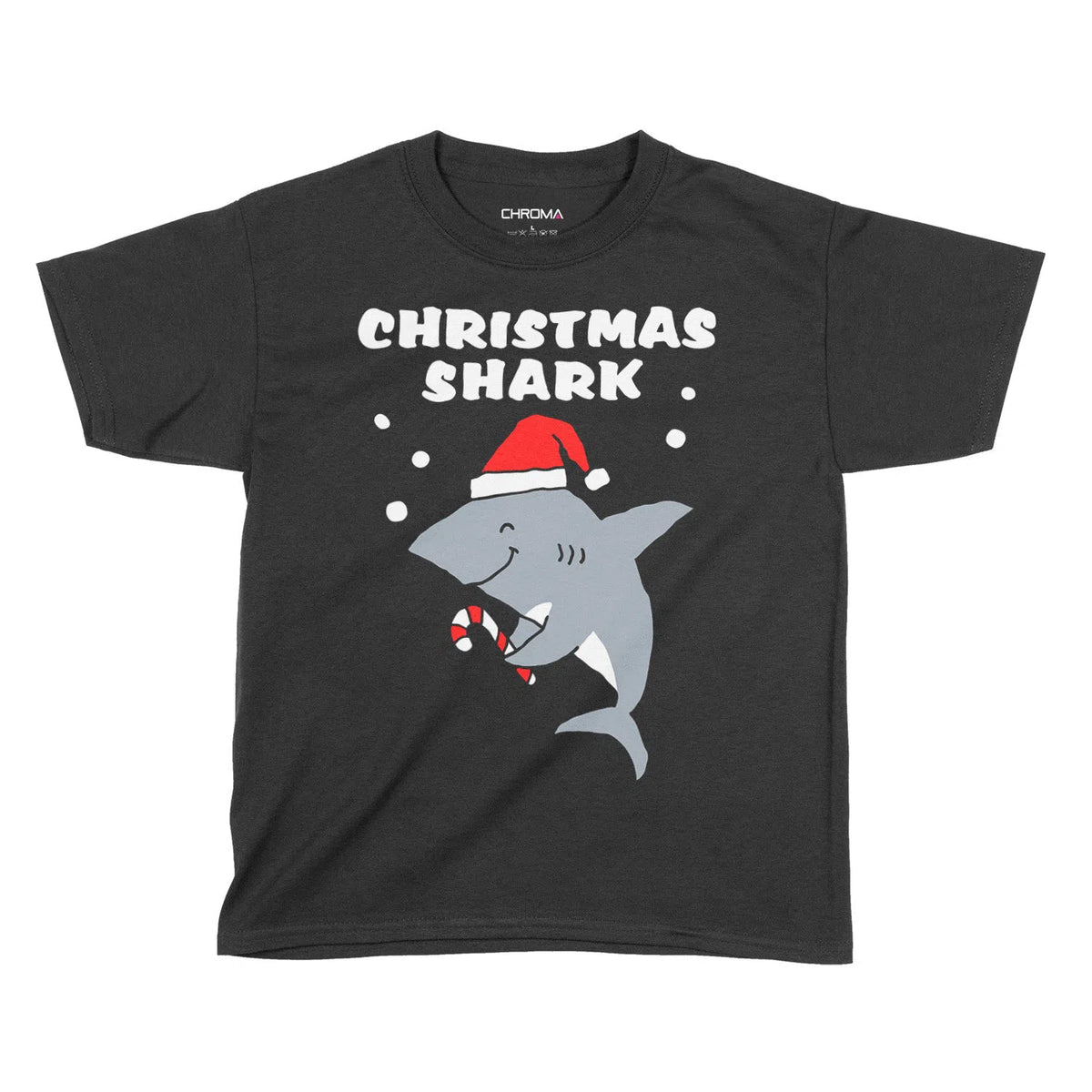 Christmas Shark Festive Fun | Kids Christmas T-Shirt Chroma Clothing