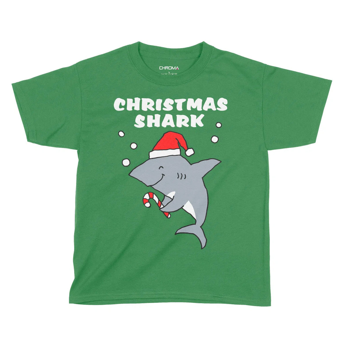 Christmas Shark Festive Fun | Kids Christmas T-Shirt Chroma Clothing